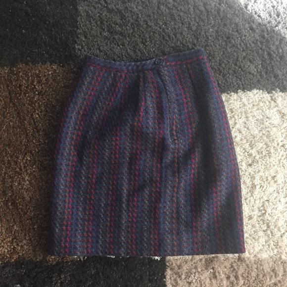 ILGWU Plaid/Stripe Skirt - Picture 3 of 6